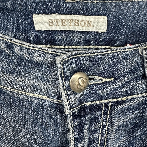 Stetson Women’s size 8 x 34 Tall Hollywood Bootcut Stretch Jeans - Picture 4 of 12